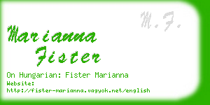marianna fister business card